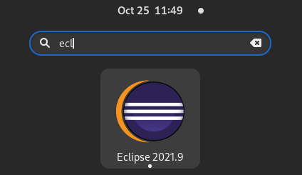 Eclipse icon shows up in search